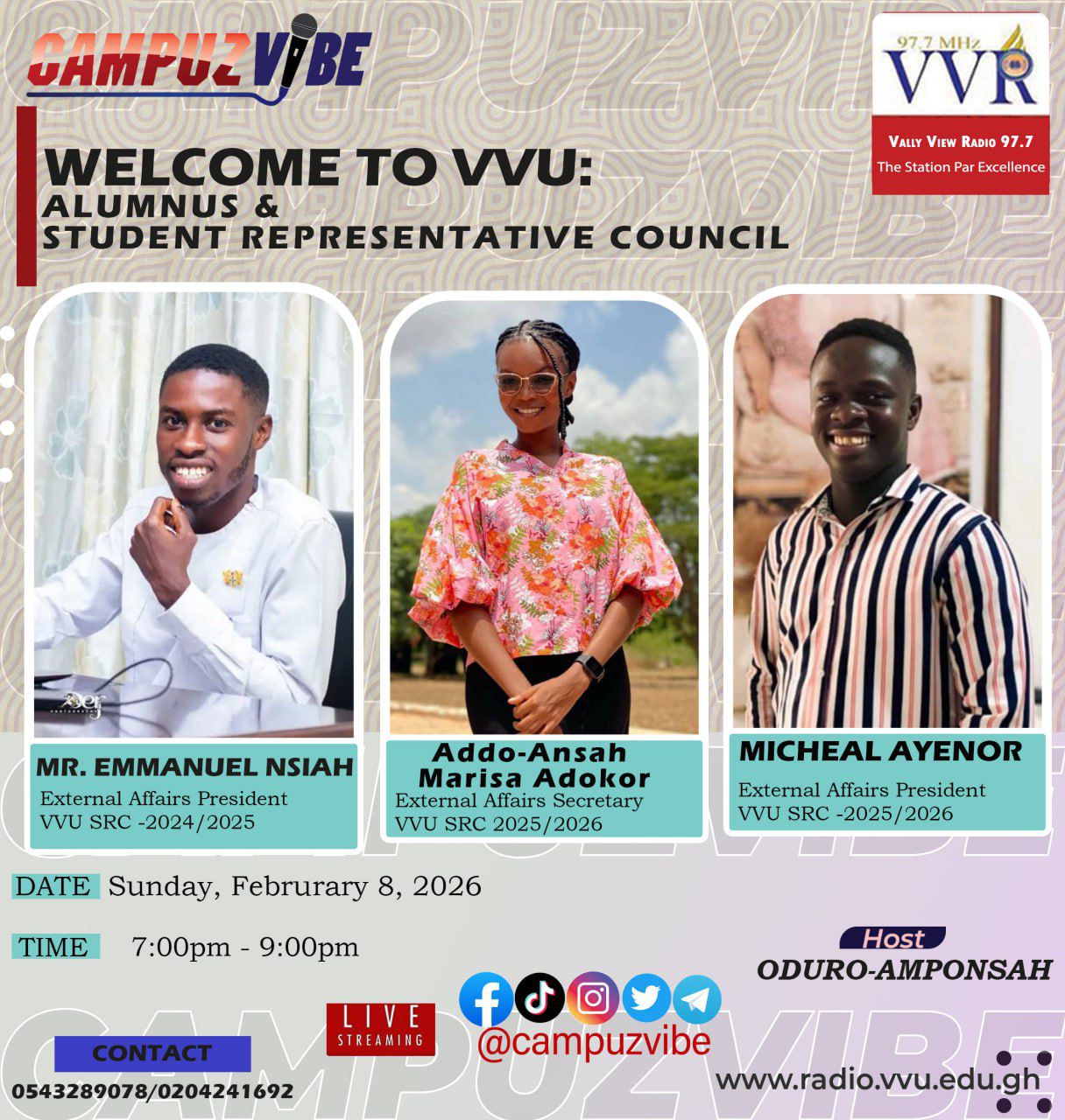 Campuz Vibe: Welcome to VVU